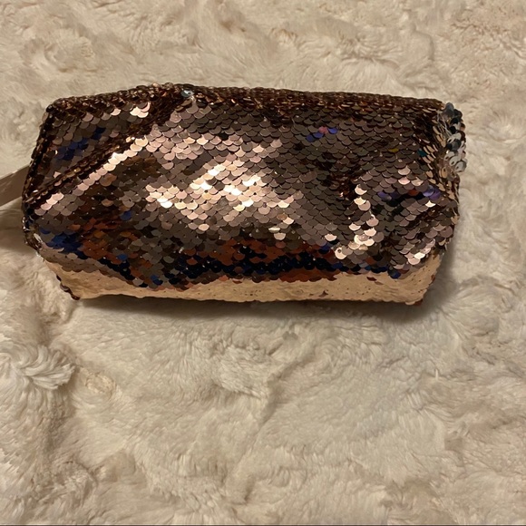 Lauren Conrad Sequin Cosmetic Bag - Picture 4 of 6